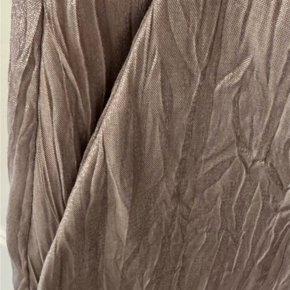 Zara metallic blazer & pants- silver, crinkle fabric - Picture 7 of 10